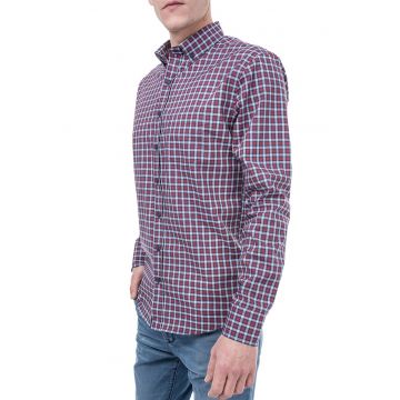 Camasa slim fit cu model in carouri