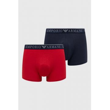 Emporio Armani Underwear boxeri 2-pack barbati, culoarea rosu