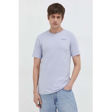 G-Star Raw tricou barbati, culoarea alb, neted