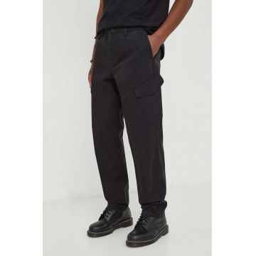 PS Paul Smith pantaloni barbati, culoarea negru, drept