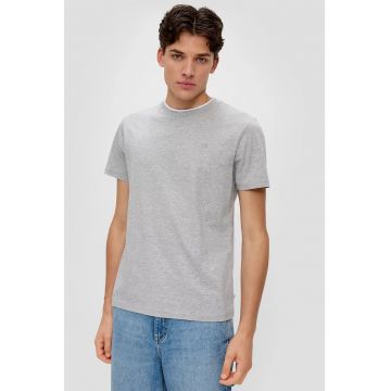 Tricou cu decolteu la baza gatului - Gri