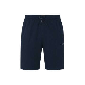 Bermude de casa cu talie ajustabila - Albastru