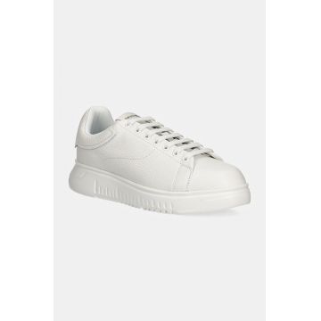 Emporio Armani sneakers din piele culoarea alb, X4X264 XF768 00001 Emporio Armani sneakers din piele culoarea alb, X4X264 XF768 00001
