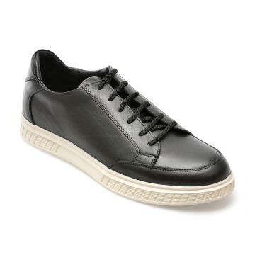 Pantofi OTTER negri, EF426, din piele naturala