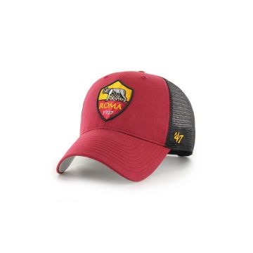 47brand șapcă AS Roma culoarea roșu, cu imprimeu ITFL-BRANS01CTP-TJA