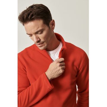 Bluza din fleece cu fenta cu fermoar