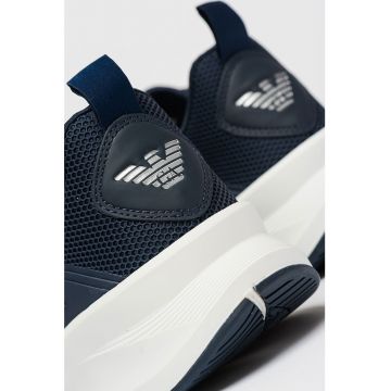 Pantofi sport low cut cu detalii cu logo discret