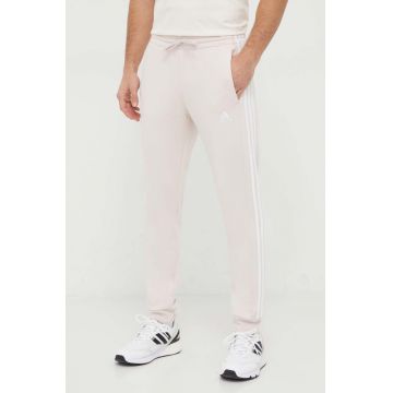 adidas pantaloni de trening culoarea roz, cu imprimeu IX2372