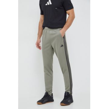 adidas Performance pantaloni de antrenament Train Essentials culoarea gri, cu imprimeu  IT5412