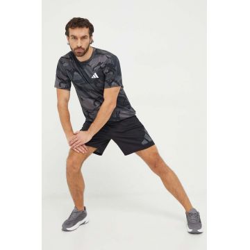 adidas Performance tricou de antrenament Training Essentials culoarea gri, modelator