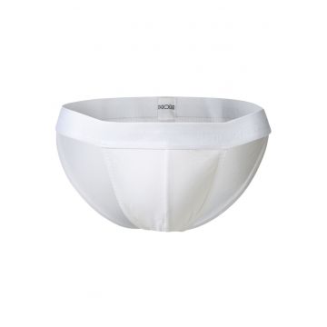 Chiloti din amestec de modal cu model uni - Alb