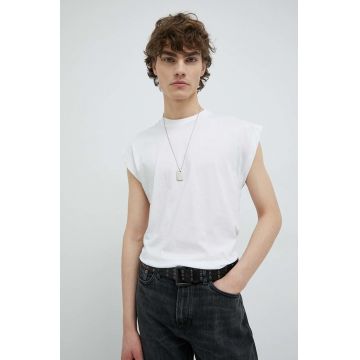 Drykorn tricou din bumbac Frili culoarea alb Drykorn tricou din bumbac Frili culoarea alb