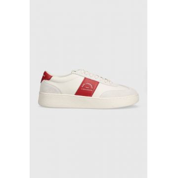 Karl Lagerfeld sneakers din piele KOURT III culoarea alb, KL51524