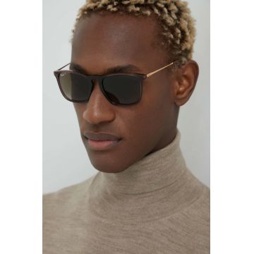 Ray-Ban ochelari de soare bărbați, culoarea maro