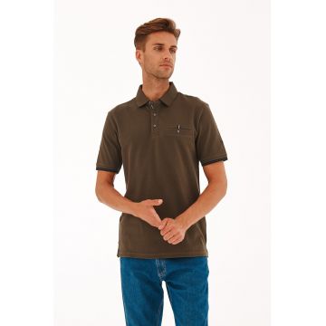 Tricou polo cu buzunar pe piept