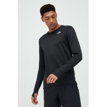 adidas Performance longsleeve pentru alergare Own The Run culoarea negru, neted