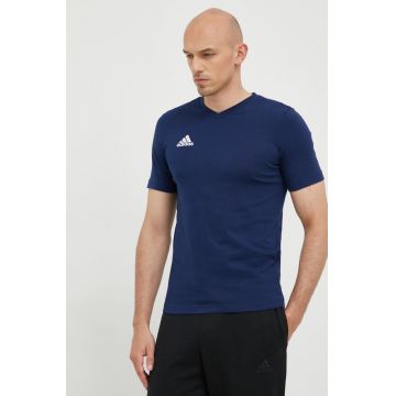adidas Performance tricou Entrada 22 bărbați, culoarea bleumarin, uni