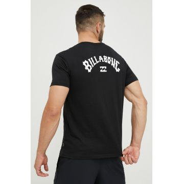 Billabong tricou din bumbac culoarea negru, cu imprimeu