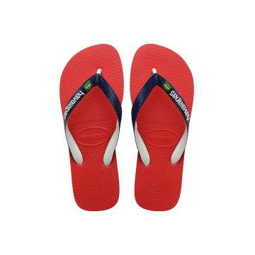 Havaianas slapi Brasil culoarea rosu