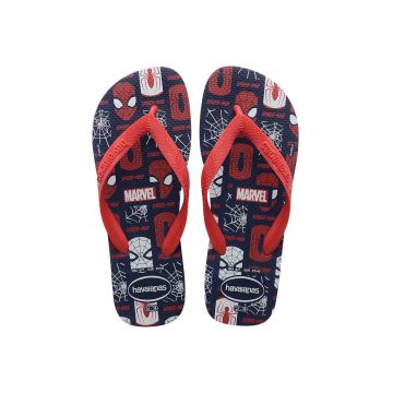 Havaianas slapi Top Marvel Logomania culoarea rosu