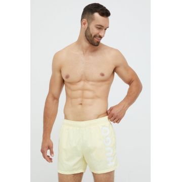 HUGO pantaloni scurti de baie culoarea bej