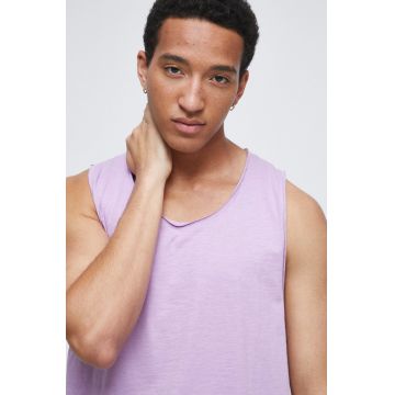 Medicine tricou din bumbac culoarea violet