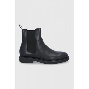 Vagabond Shoemakers Ghete Chelsea de piele bărbați, culoarea negru