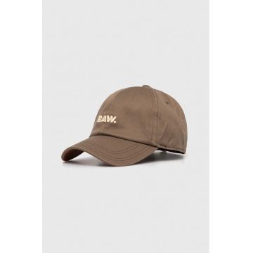 G-Star sapca culoarea bej, cu imprimeu