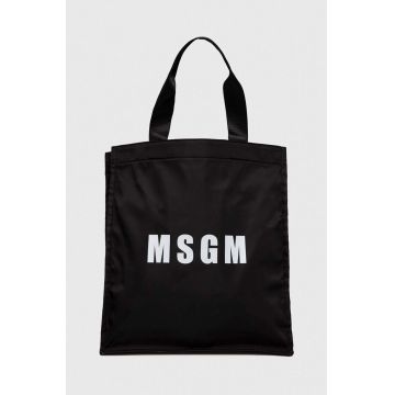 MSGM geantă culoarea negru 3640MZ43.628