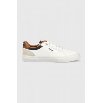 Pepe Jeans sneakers KENTON COURT culoarea alb PMS30839 Pepe Jeans sneakers KENTON COURT culoarea alb PMS30839