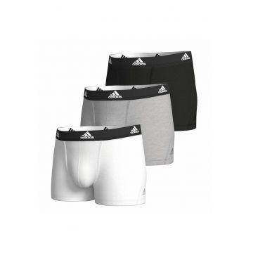 Set de boxeri cu banda logo in talie Active Flex - 3 perechi