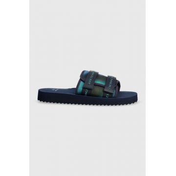 Armani Exchange papuci barbati, culoarea albastru marin, XUP010 XV672 00285