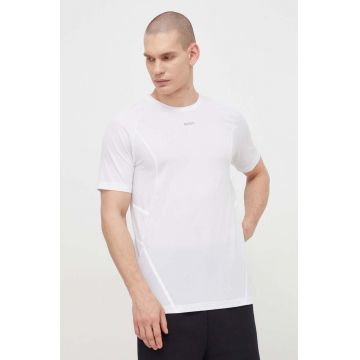 BOSS Green tricou bărbați, culoarea alb, uni 50506354