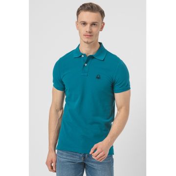 Tricou polo slim fit din bumbac