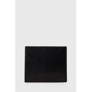 U.S. Polo Assn. portofel de piele barbati, culoarea negru