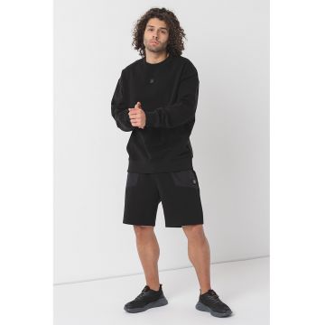 Bluza de trening cu decolteu la baza gatului Dettil - Negru