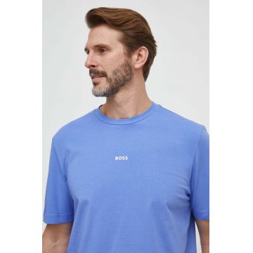 BOSS tricou ORANGE bărbați, culoarea violet, uni 50473278