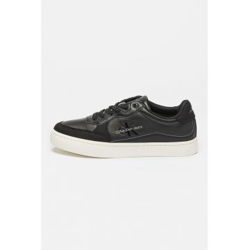 Pantofi sport cu detalii din piele