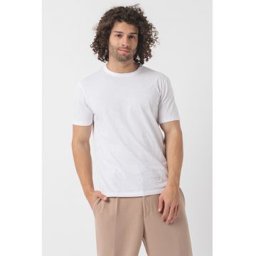 Tricou regular fit cu logo discret