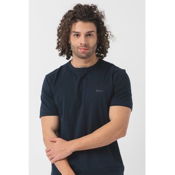 Tricou regular fit cu logo discret