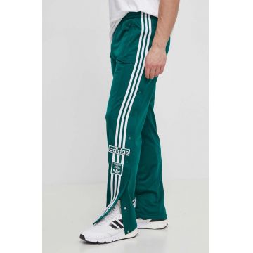 adidas Originals pantaloni de trening culoarea verde, cu model