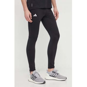 adidas Performance colanți de alergare Adizero culoarea negru, uni IN1164