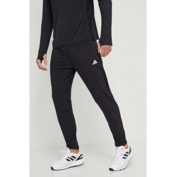 adidas Performance pantaloni de alergare Own the Run culoarea negru, cu imprimeu IK5024