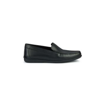 Geox mocasini de piele U ASCANIO barbati, culoarea negru, U450WB 00043 C9999