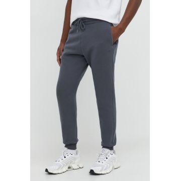 Hollister Co. pantaloni de trening culoarea gri, neted