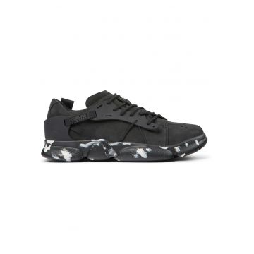Pantofi sport de piele nabuc si piele Karst 20619