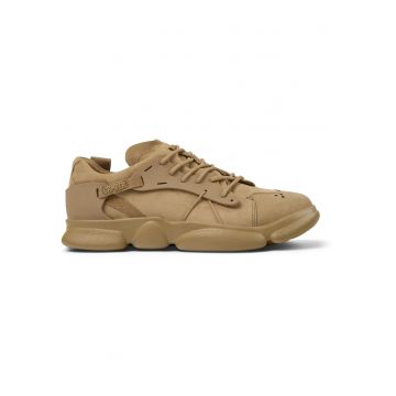 Pantofi sport de piele nabuc si piele Karst 20619