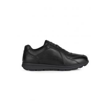 Pantofi sport din piele cu model uni