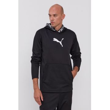 Puma Bluză 520893 bărbați, culoarea negru, cu imprimeu 657987