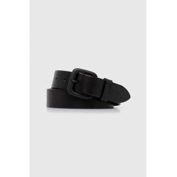 Sisley curea de piele barbati, culoarea negru